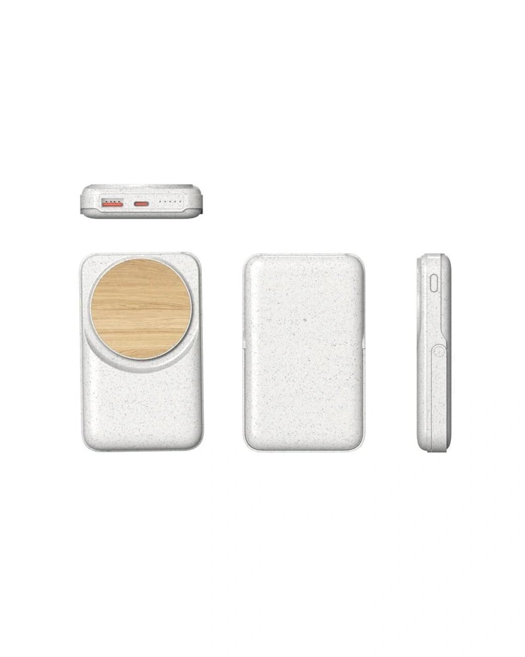 Deloba - Wheat Straw Magnetic Wireless Power Bank