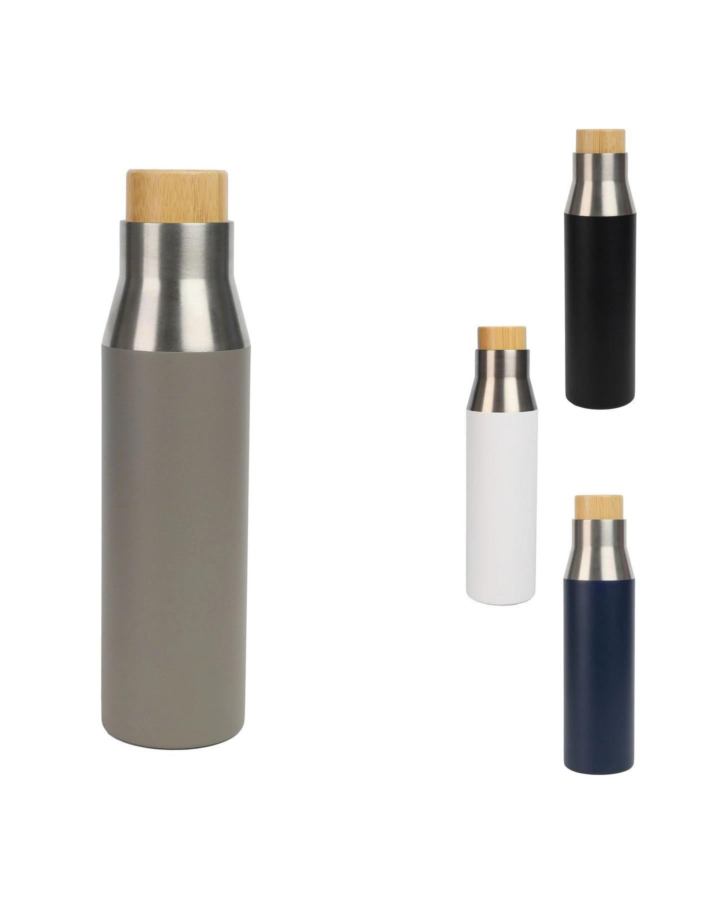 Dokoco - Vacuum Bottle with Bamboo Lid