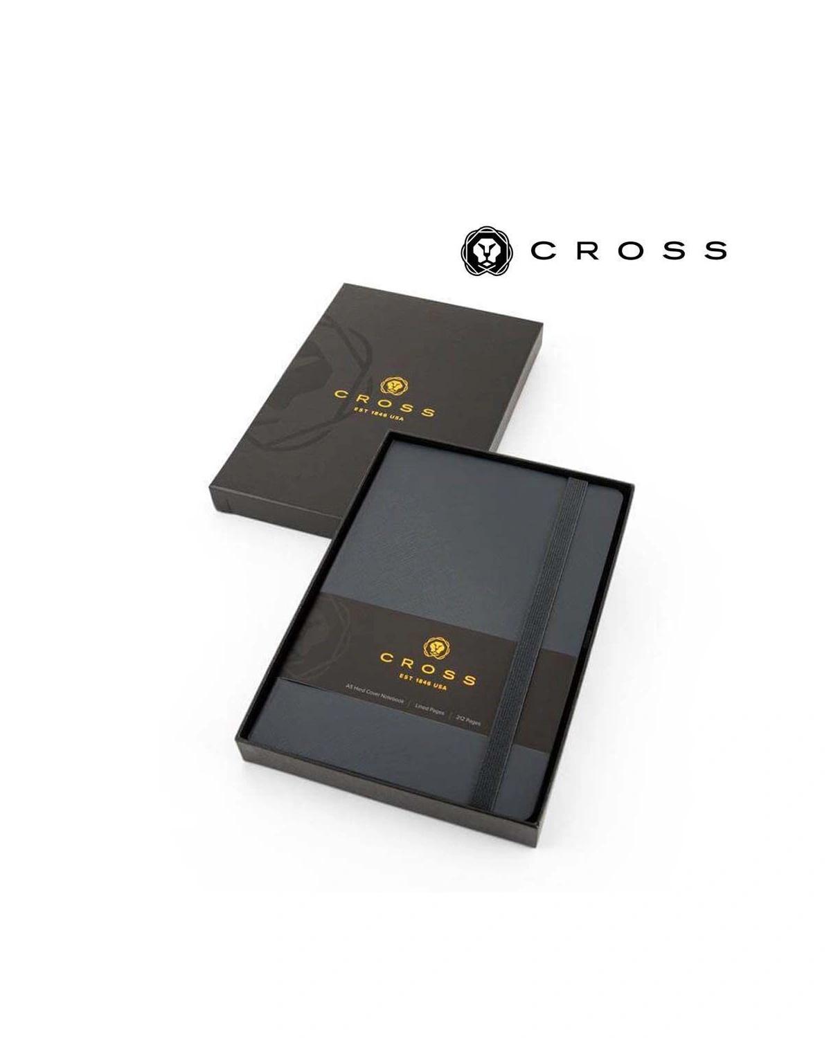 Bocika - Cross Hardcover Notebook with Box - Navy Blue