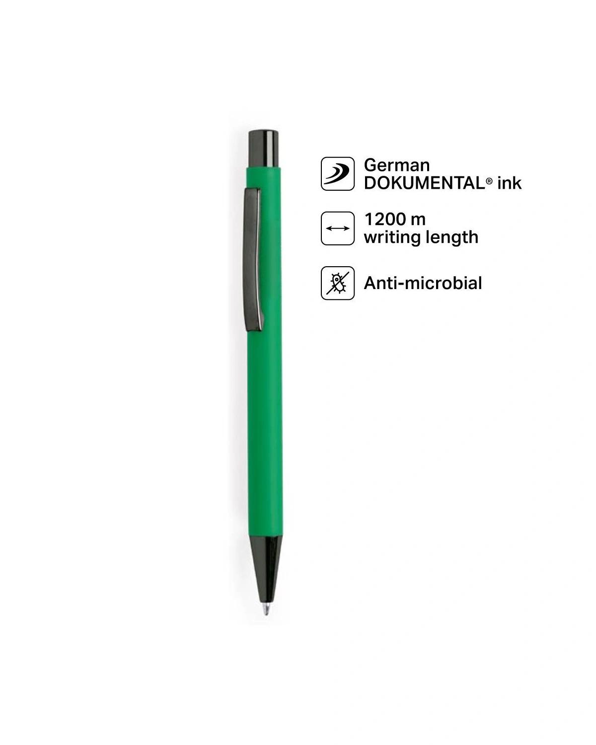 Kebifa - BILLUND - Metal Ballpen - Green (Anti-bacterial)