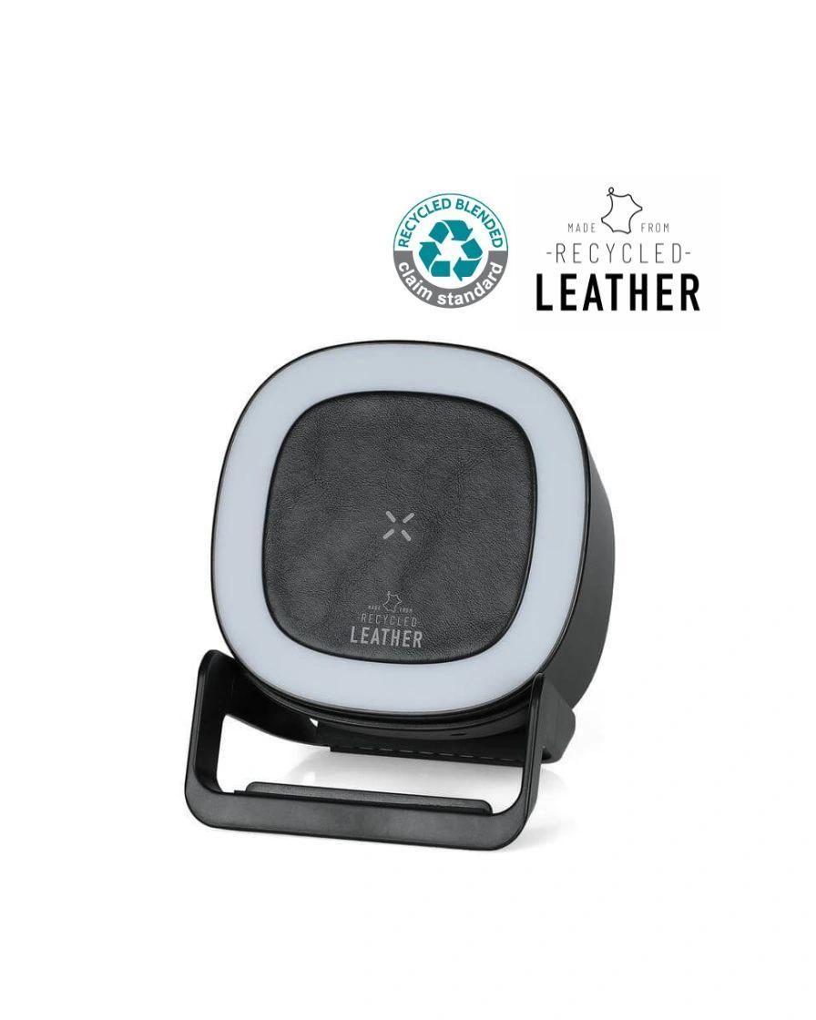 Gikefi - TASOVA - @memorii Recycled 15W Wireless Charger Bluetooth Speaker - Black