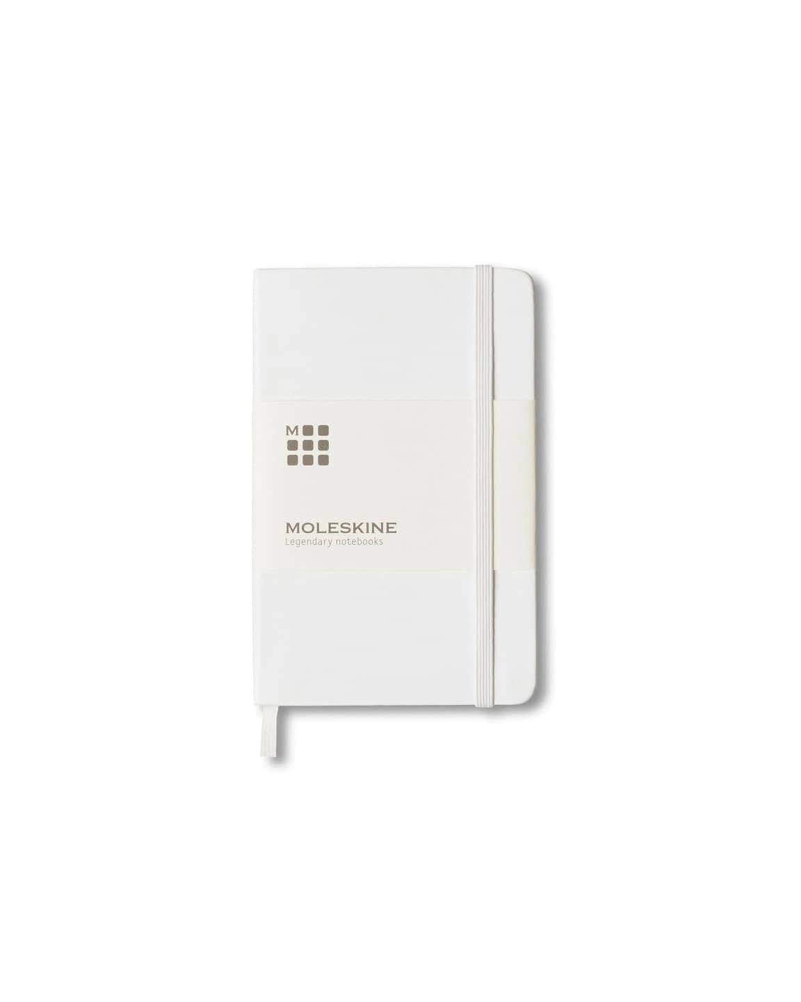 Habagi - Moleskine Pocket Notebook - Hard Cover - Ruled - White
