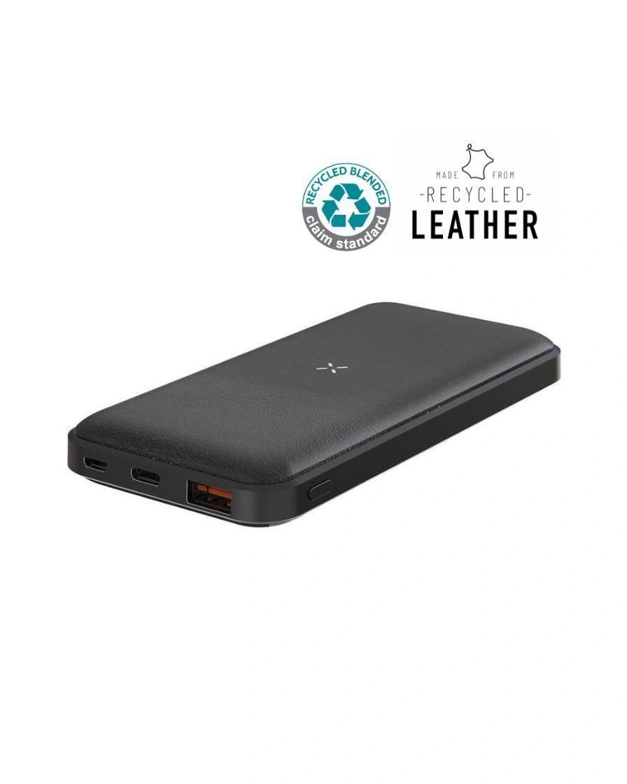 Hefebe - ALBECK - Recycled Leather 10000mAh PD Powerbank - Black