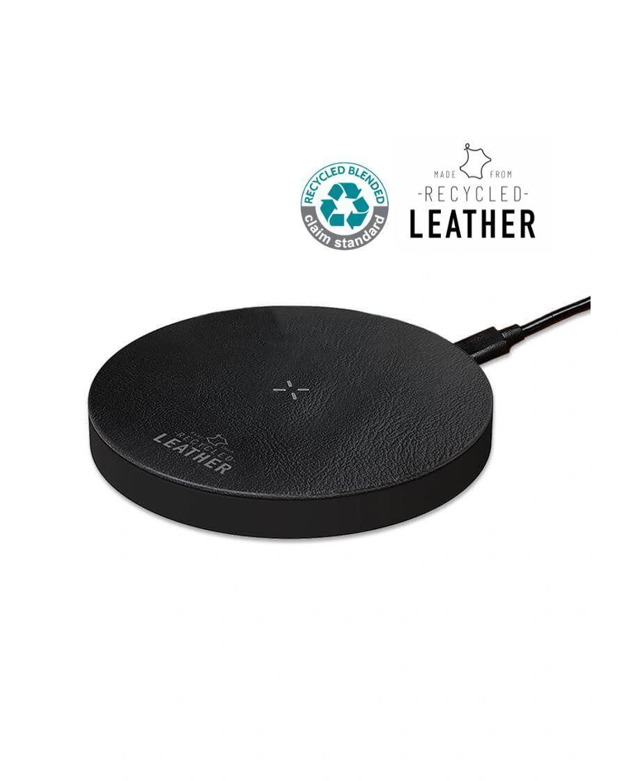 Feciki - ANZIO - Recycled Leather 15W Wireless Charger - Black
