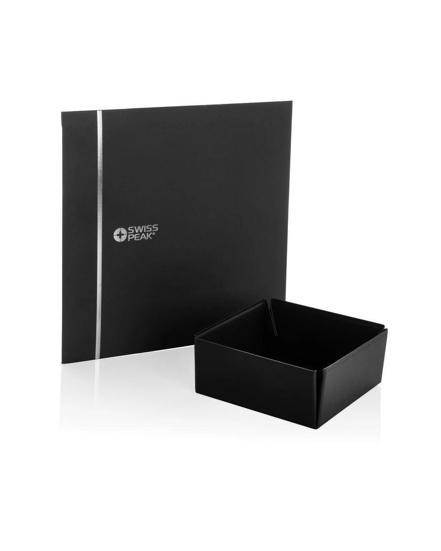Figili - Swiss Peak® RCS Recycled PU Foldable Magnetic Storage Tray - Black