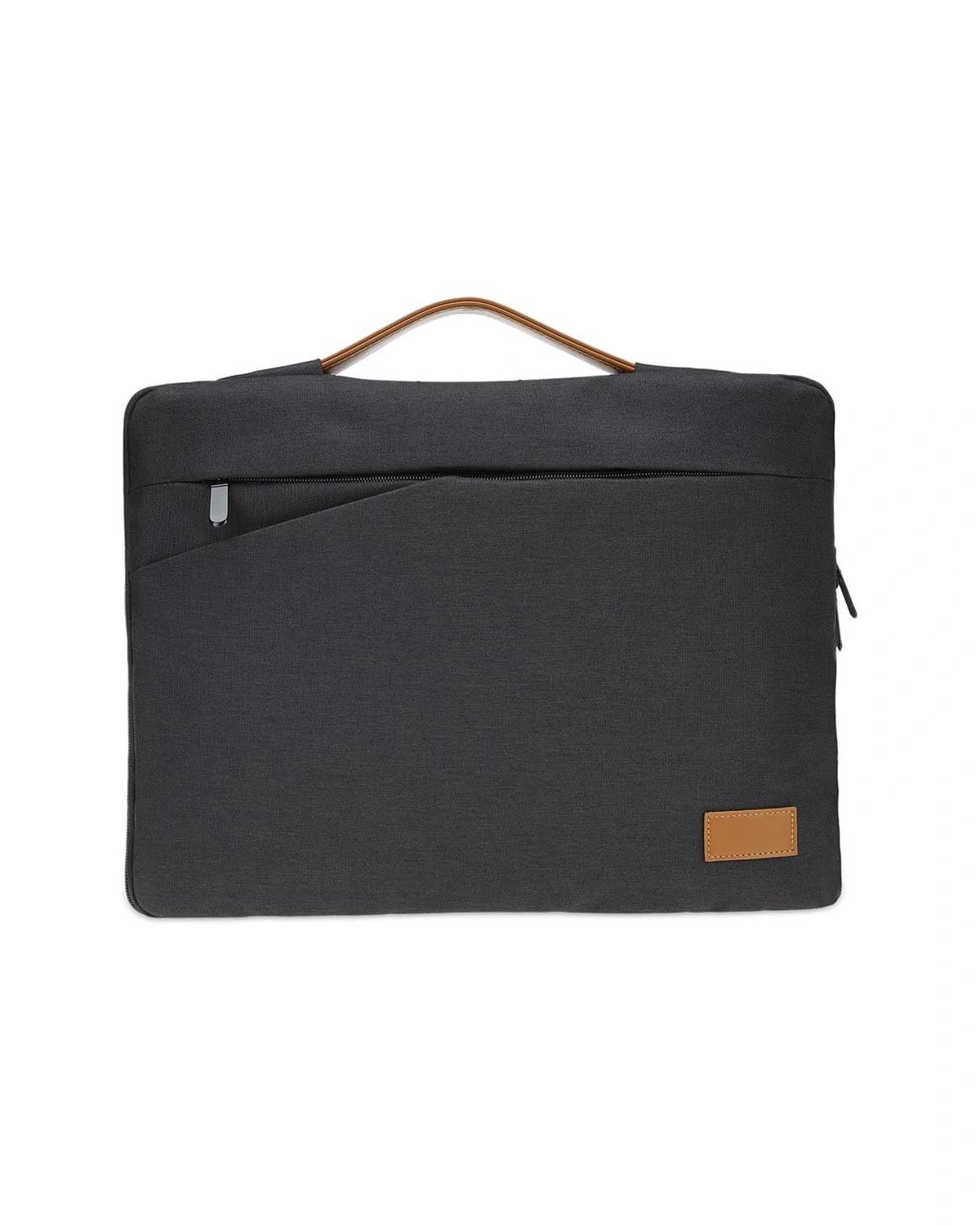 Bohaba - SALCEA - Santhome® 15" Laptop Sleeve - Black/Tan