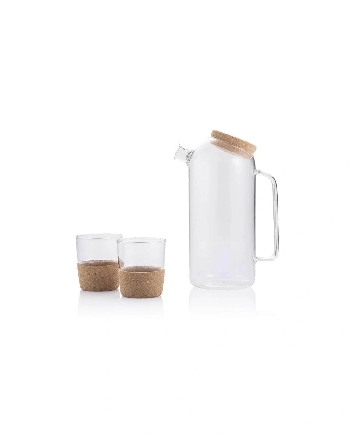 Caleke - ZOSSEN - Hans Larsen Set of Glass Carafe with 2 Tumblers