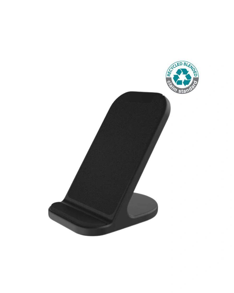 Higafi - BASEL - @memorii Recycled 10W Wireless Charger Phone Stand - Black