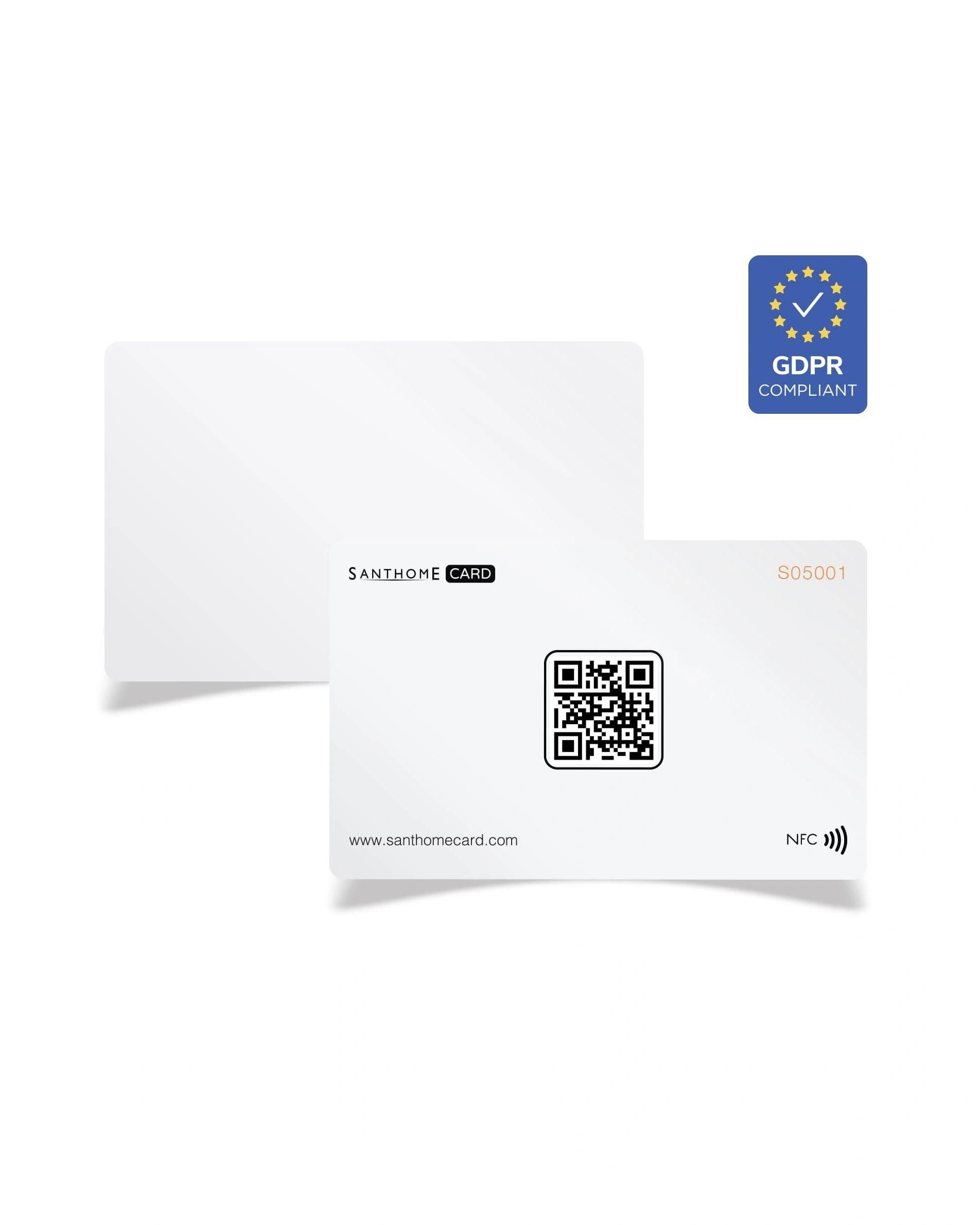 Kefido - Santhome Card - Digital Business NFC Card - White