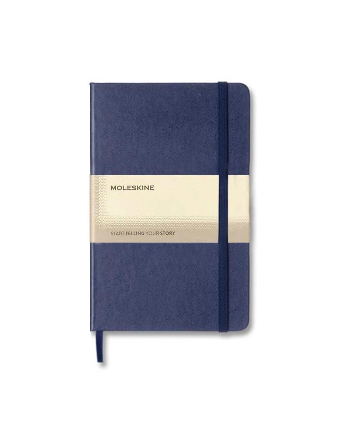 Kalagi - Moleskine Classic Medium Ruled Hard Cover Notebook - Navy Blue