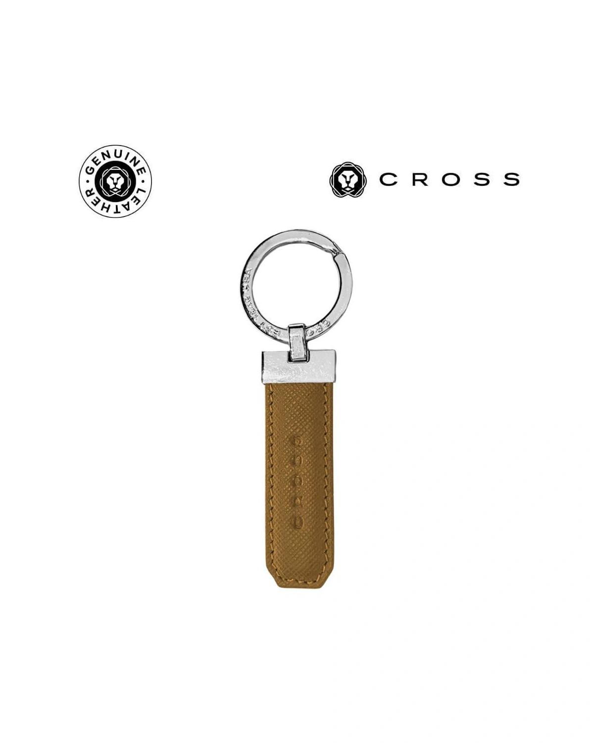 Hidabi - CROSS Leather Key Holder - Mocha