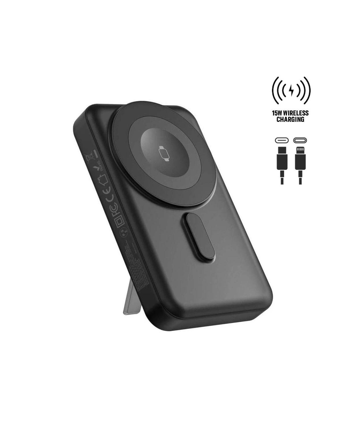 Calogo - SOLANO - @memorii 10000mAh Mag Wireless Powerbank with Inbuilt Cables