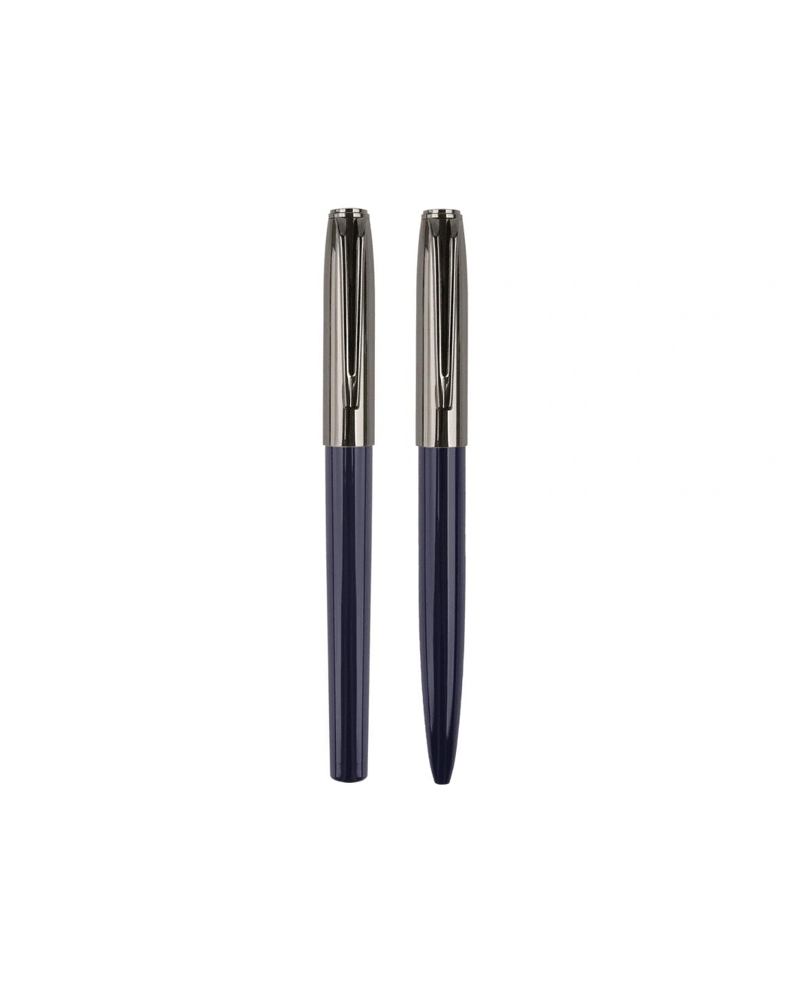 Hadica - NORA - Gift Set of Roller and Ball Pen - Navy Blue