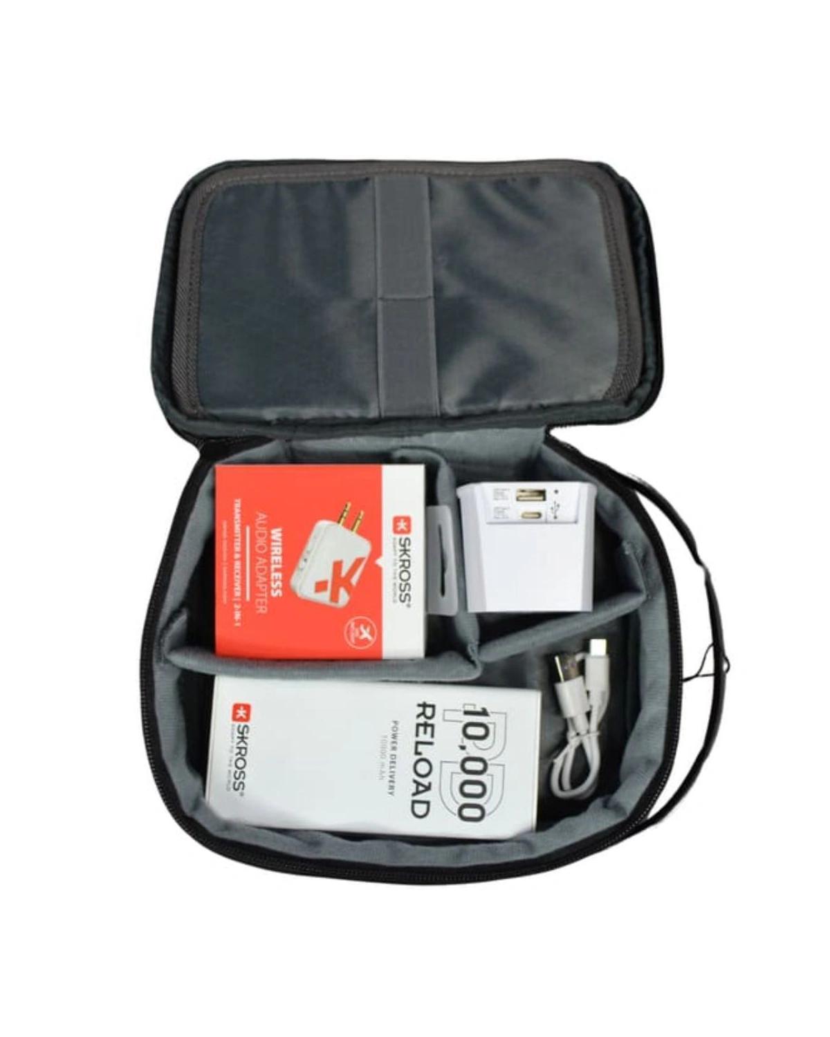 Godaho - SKROSS - Gift Set of Powerbank, Audio Adapter & Travel Adapter