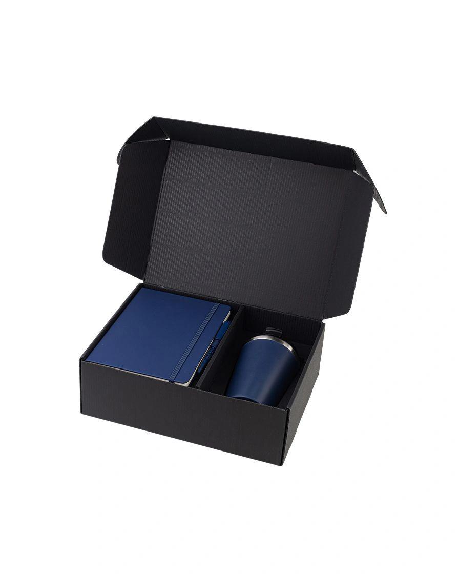 Hodile - KOKSI - Set of Double Walled Tumbler, A5 Notebook and Pen - Navy Blue