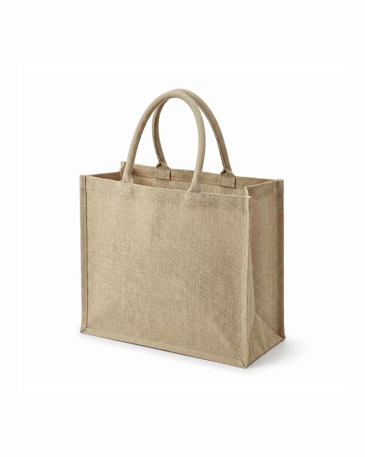 Dacoci - Eco-neutral Jute Shopping Bag - Horizontal - Natural