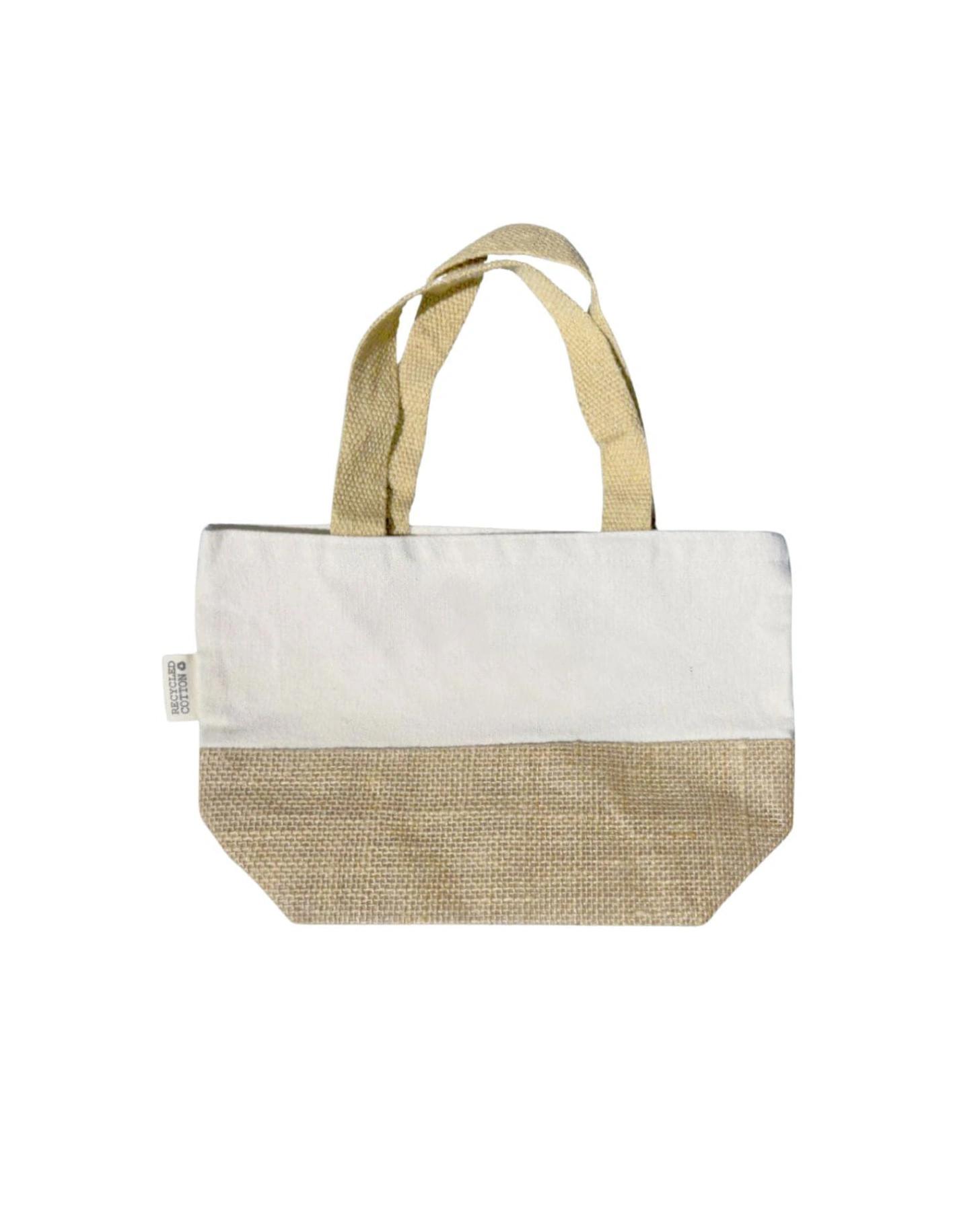 Fokeco - FARUM - GRS-certified Recycled Cotton-Jute Mini Bag - Natural