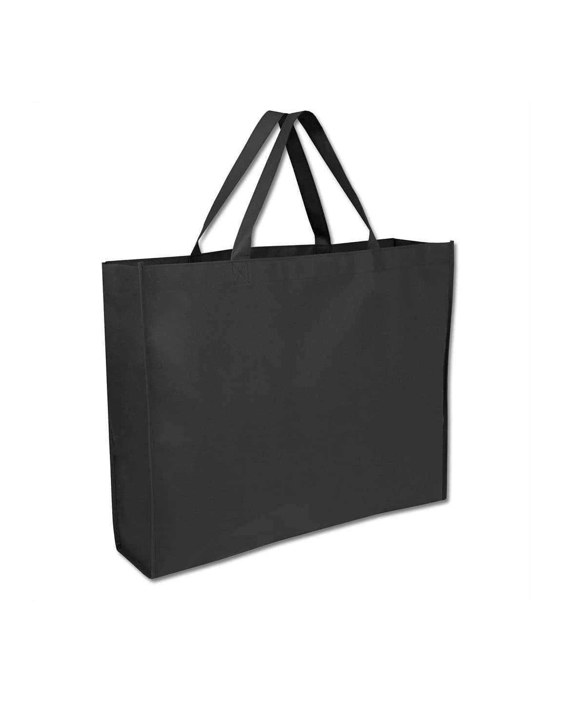 Haledo - Non-woven Shopping Bag Horizontal - Black
