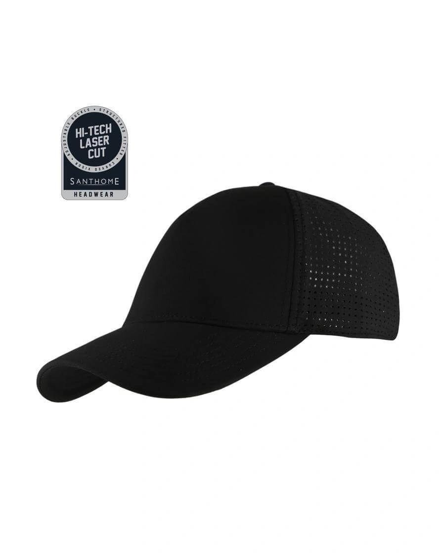 Dicofa - ACE - Santhome 5 Panel DryNCool® Sports Cap - Black