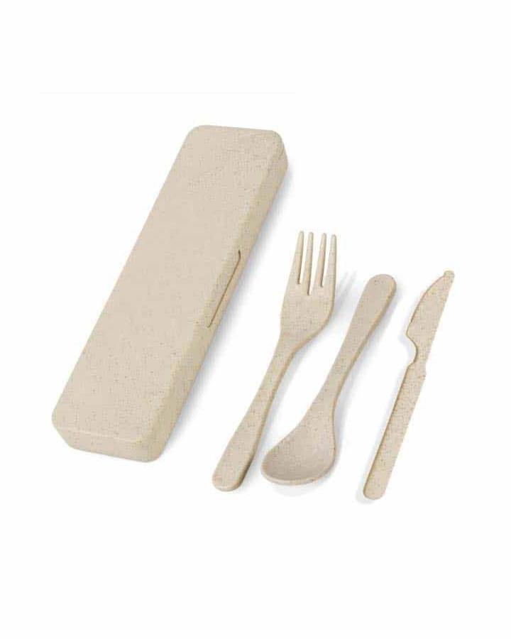 Dedagi - HELLA - eco-neutral 3 Pcs Wheat Straw Cutlery Set