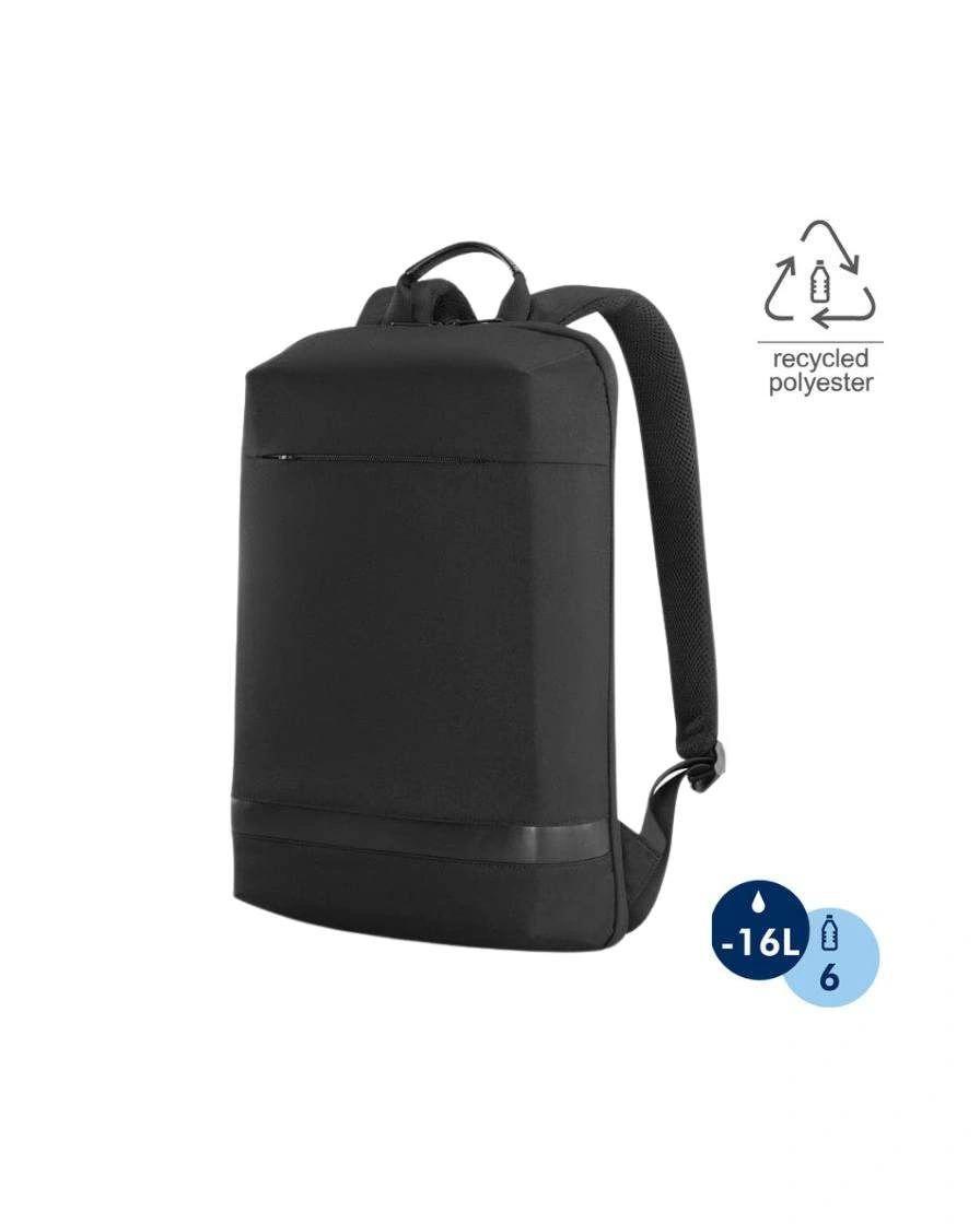Cobabi - SANOK - CHANGE Collection Slim RPET 15.6" Laptop Backpack - Black