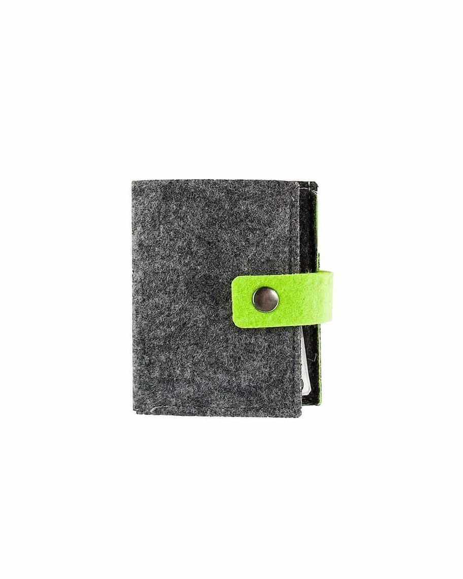 Bilaci - Eco-neutral Felt Cards Holder - Dark Grey