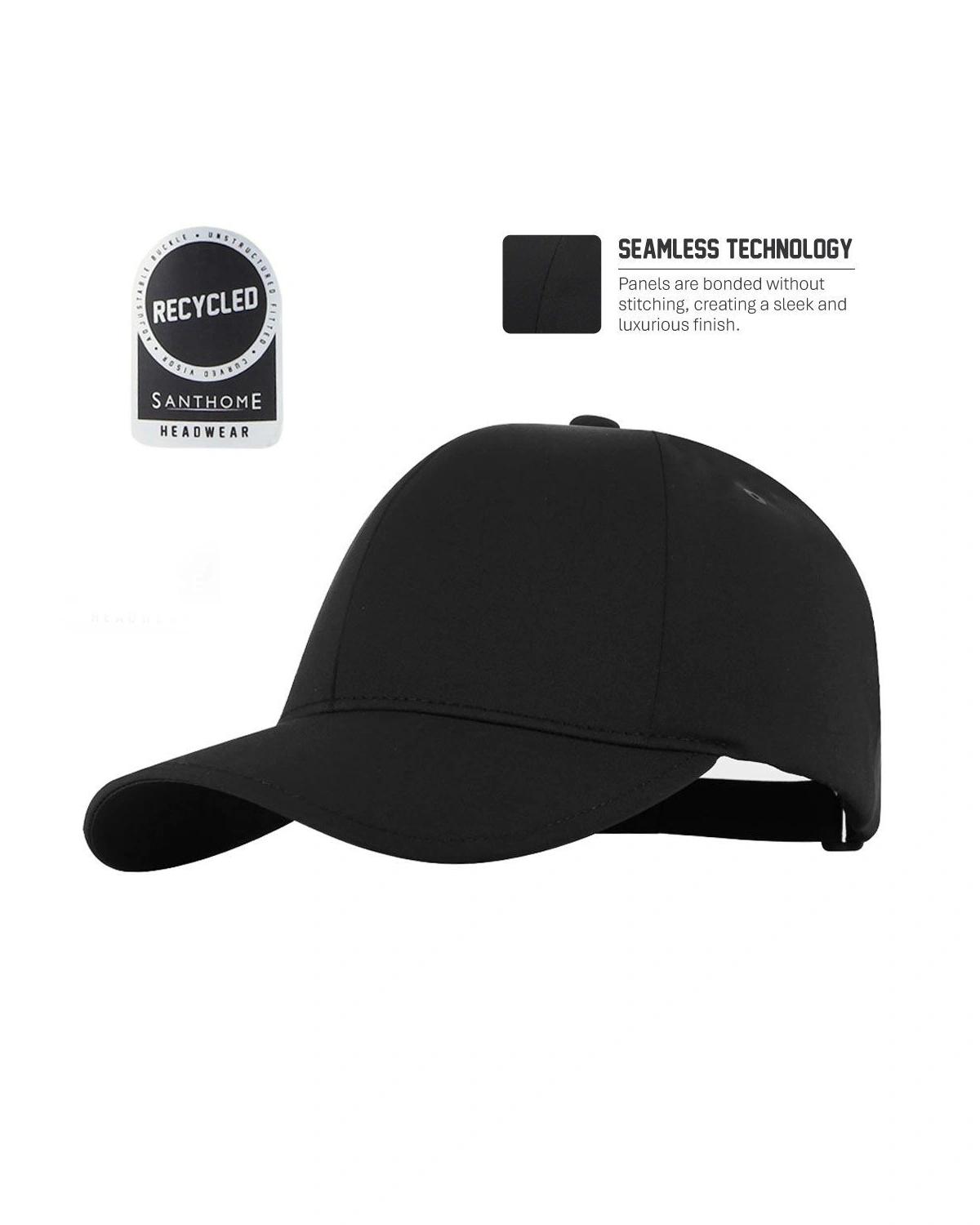 Gebebe - PEAK - Santhome® DryNCool® Advanced Seamless 6-Panel Cap - Black