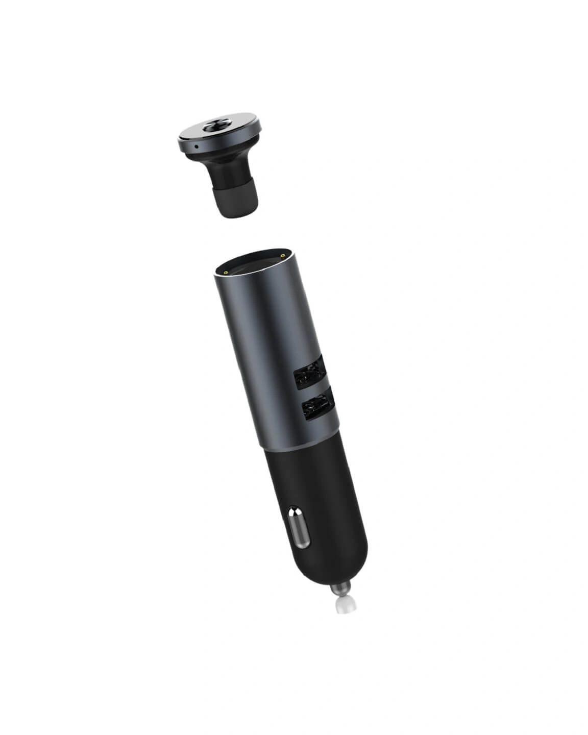 Figibi - FYCAR - @memorii Car Charger With Bluetooth Earbud