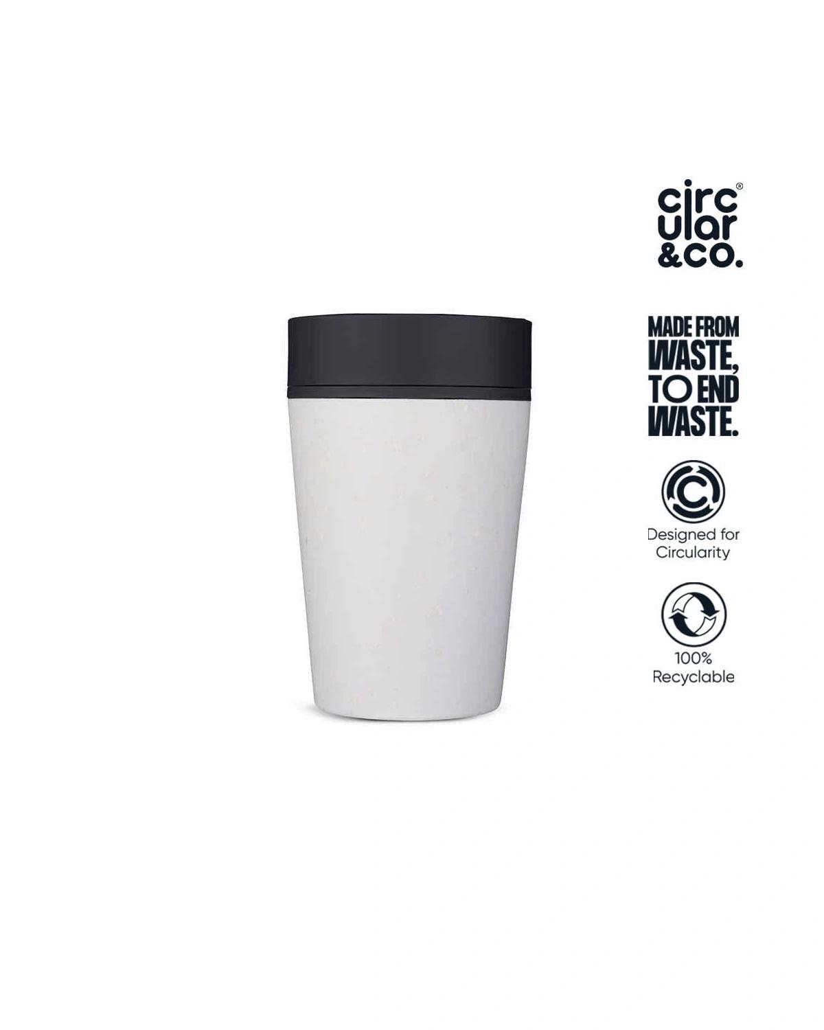Fikiha - Circular Cup 8oz Chalk & Storm