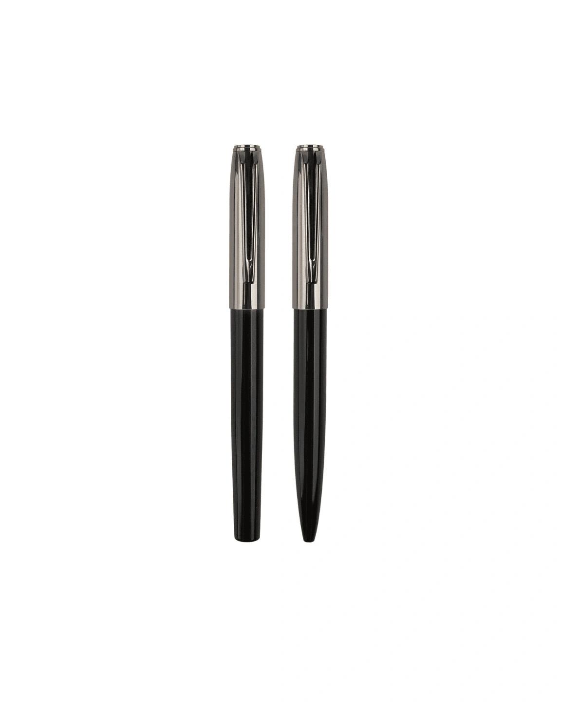 Gebahe - NORA - Gift Set of Roller and Ball Pen - Black