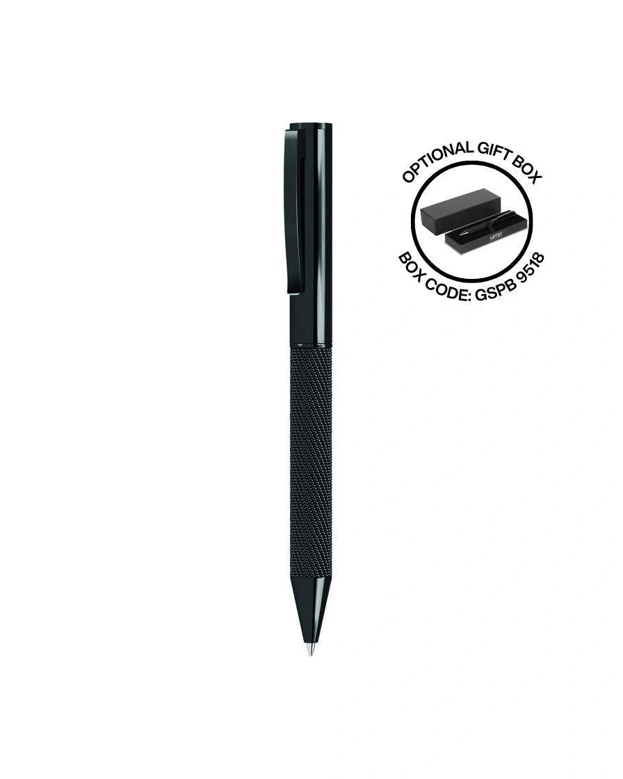 Kobibe - UMA - MESH Premium Metal Ballpoint Pen - Black