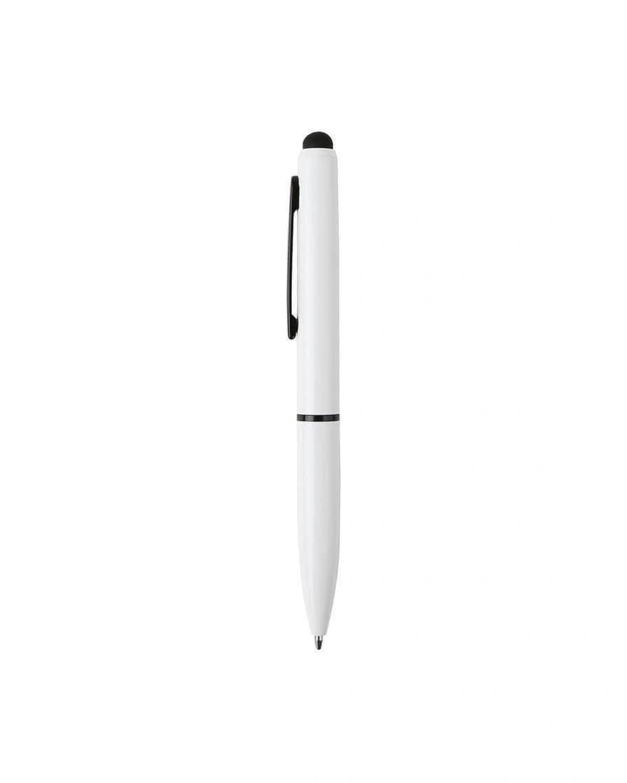 Gegale - SVEN - Metal Ballpoint Pen with Stylus - White