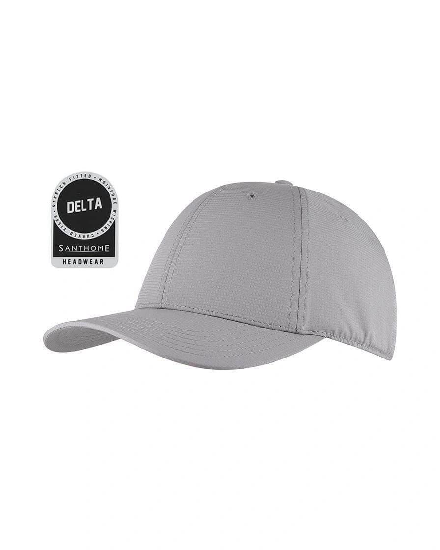Cigeke - DELTA - Santhome® DryNCool® Performance Stretch-Fitted Cap - Grey