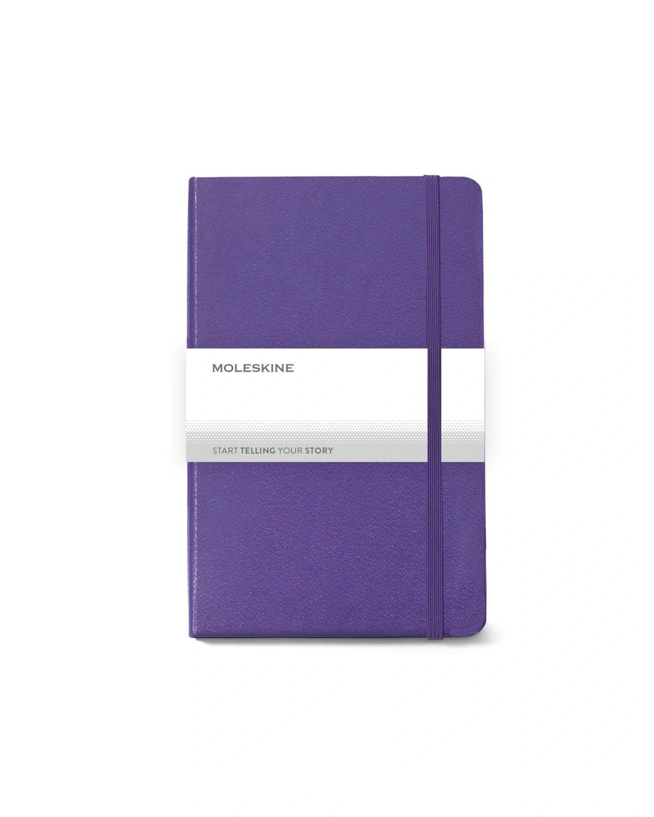 Behoke - Moleskine Classic Hard Cover Large Ruled Notebook - Brilliant Violet