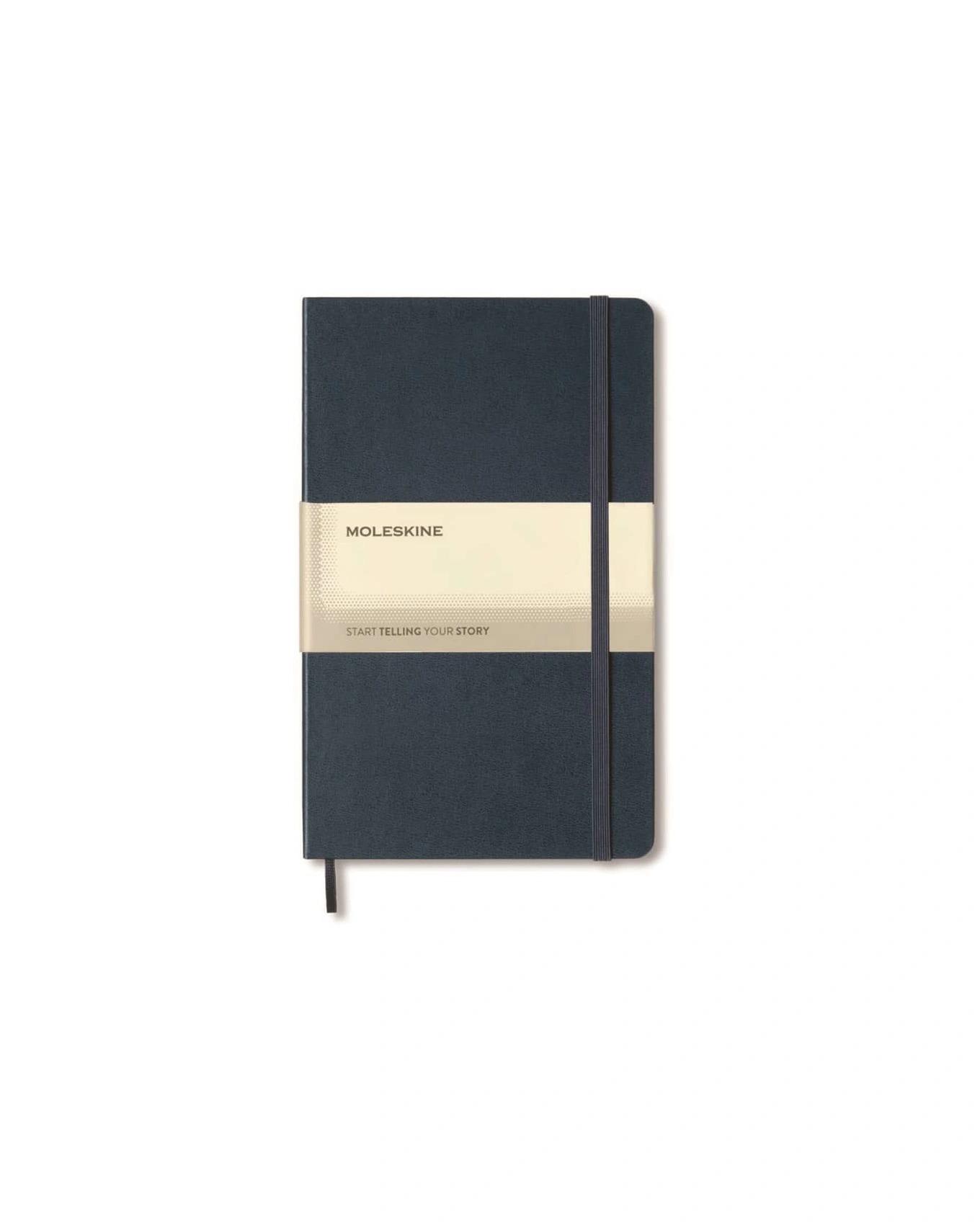 Hacifa - Moleskine Large Soft Cover Ruled Notebook - Sapphire Blue