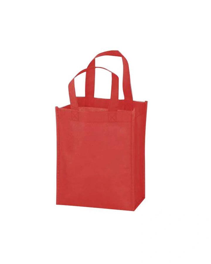 Bokeka - Non-Woven Shopping Bag Vertical Red