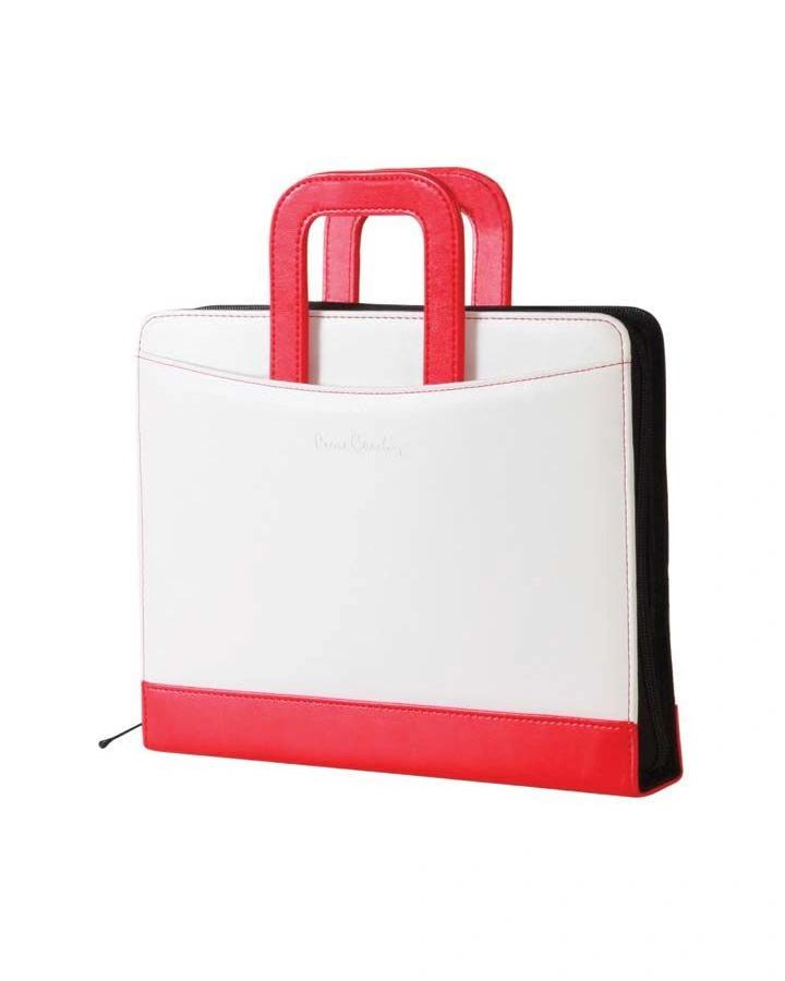 Cedile - NANTES- Folder With Powerbank White / Red
