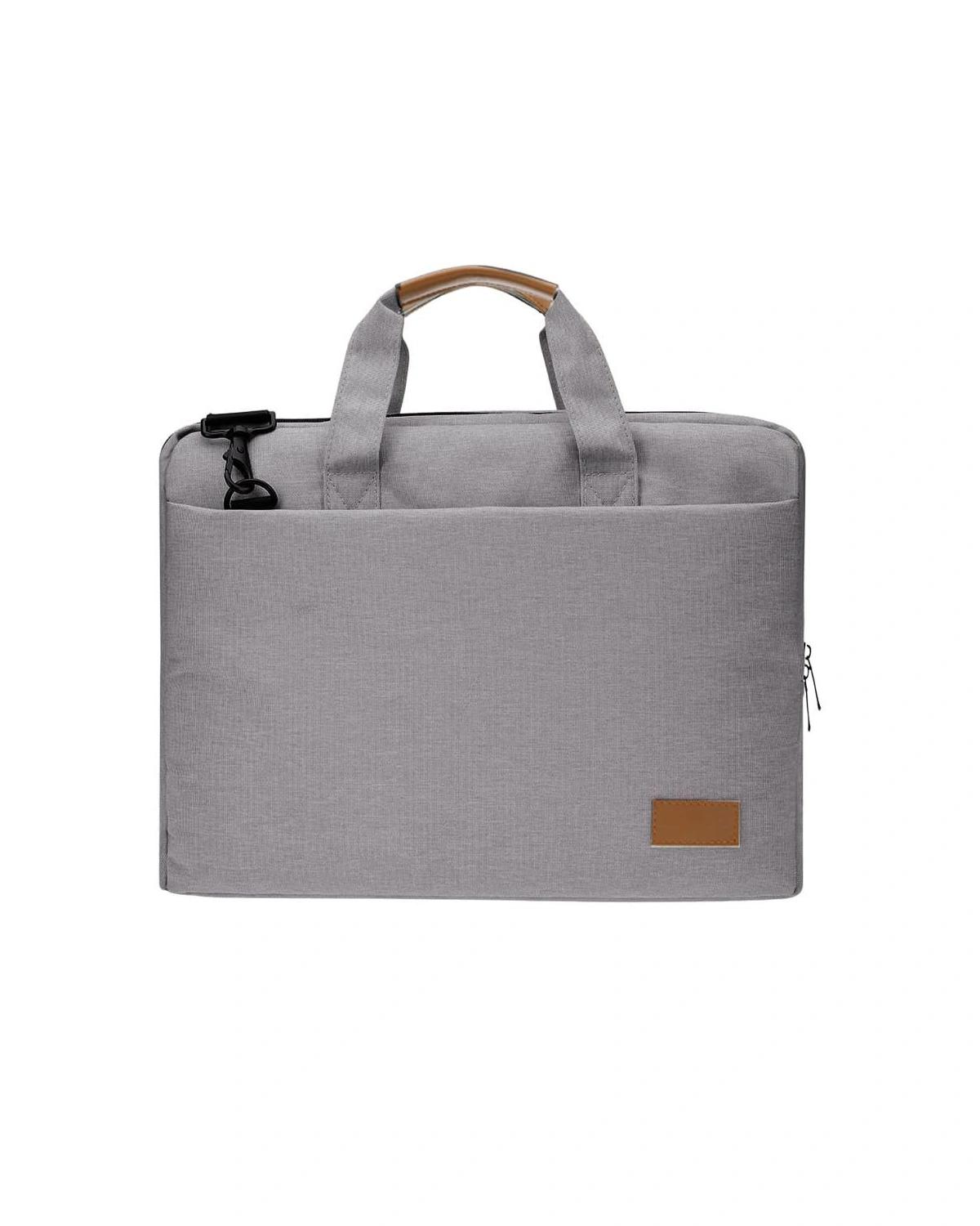 Ledofo - SLOTEN - Santhome® 15" Laptop Bag - Grey/Tan