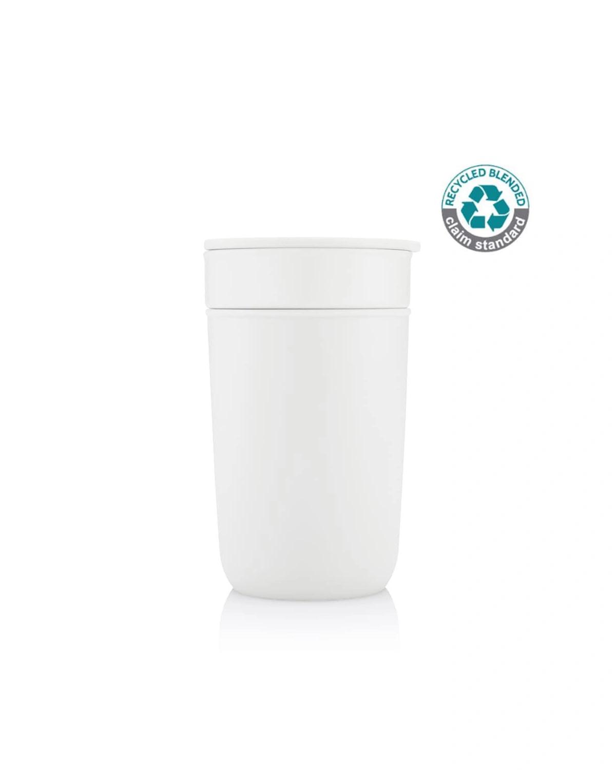 Cabida - SAVONA - Hans Larsen Premium Ceramic Tumbler With Recycled Protective Sleeve - White