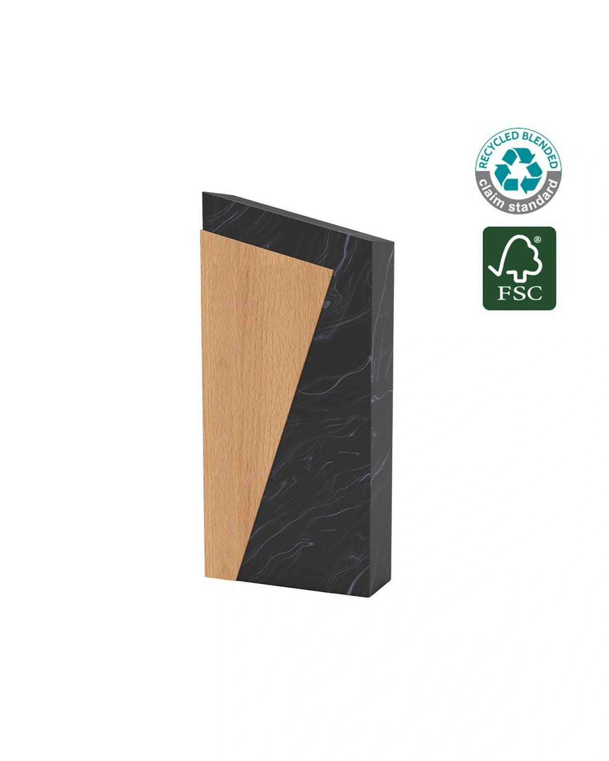 Kedabo - MILOT - Waste-to-Wins® Recycled Award - Black Swirl