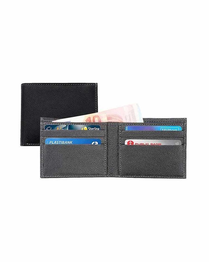Kiceho - MERIDA - SANTHOME Men's Wallet In Genuine Leather (Anti-microbial)