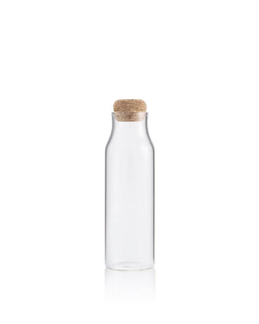 Kekiho - BERKA - Borosilicate Glass Bottle with Cork Lid - 600ml