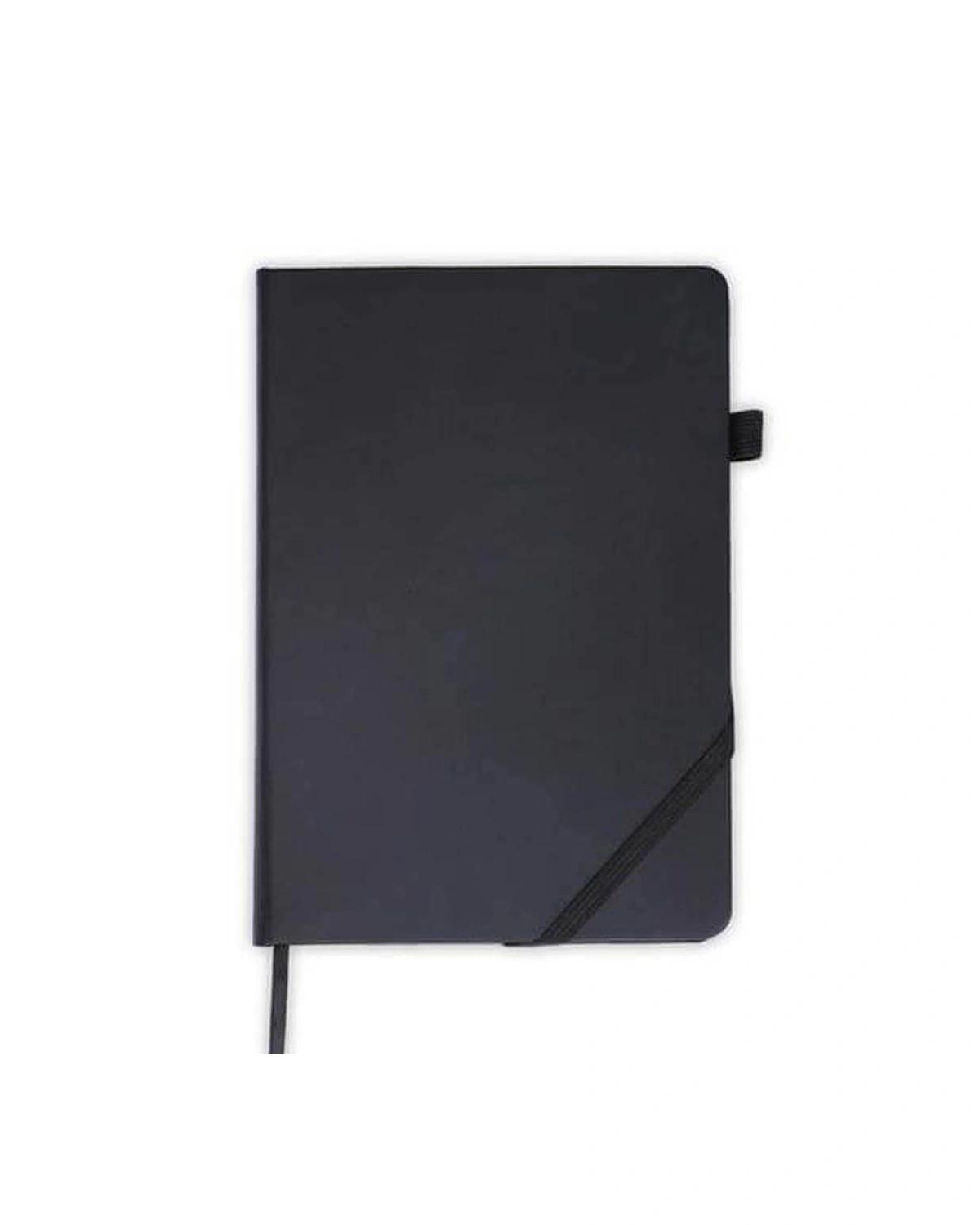 Fadoda - FAROE - Santhome A5 PU Hard Cover Notebook with Pen Loop - Black