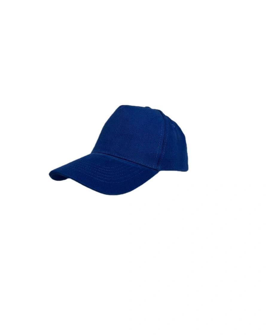 Kociki - NARVA - 5 Panel Heavy Brushed Cotton Cap - Royal Blue