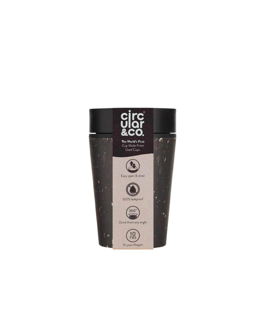 Bafofa - Circular Cup 8oz Black & Cosmic Black