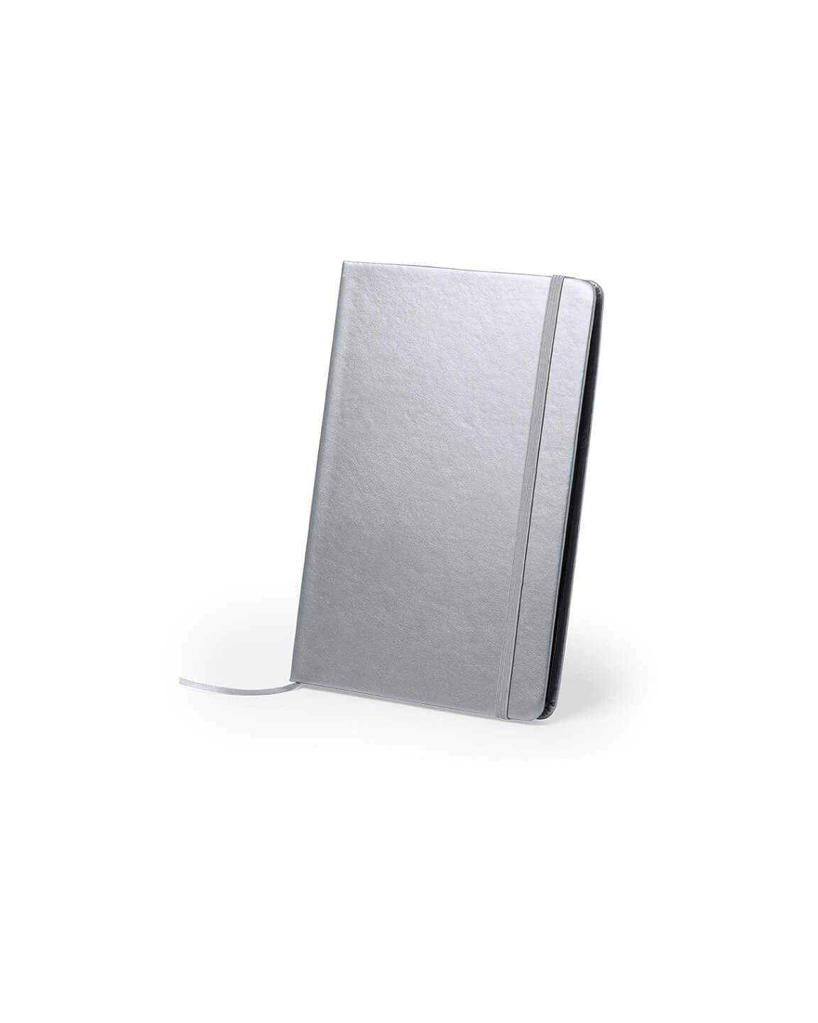 Gidege - PU A5 Notepad In Metallic Silver Color