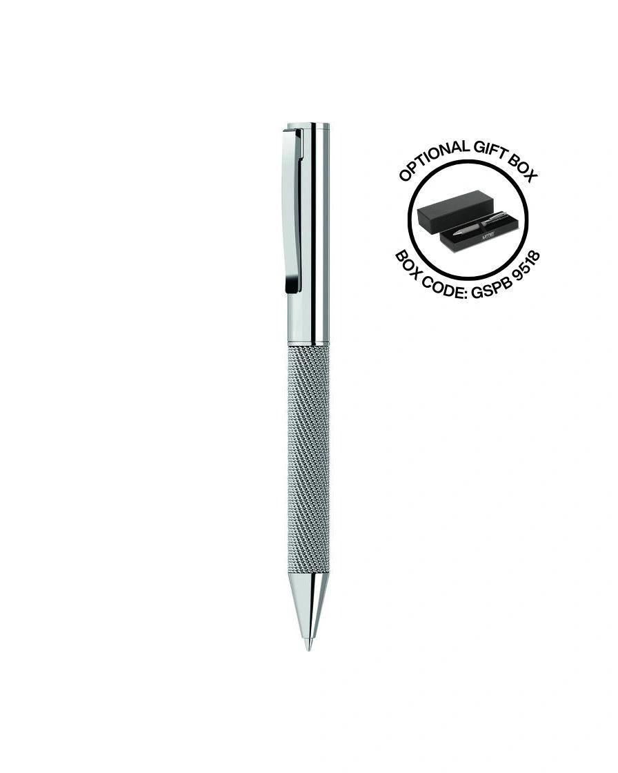 Likiba - UMA - MESH Premium Metal Ballpoint Pen - Silver