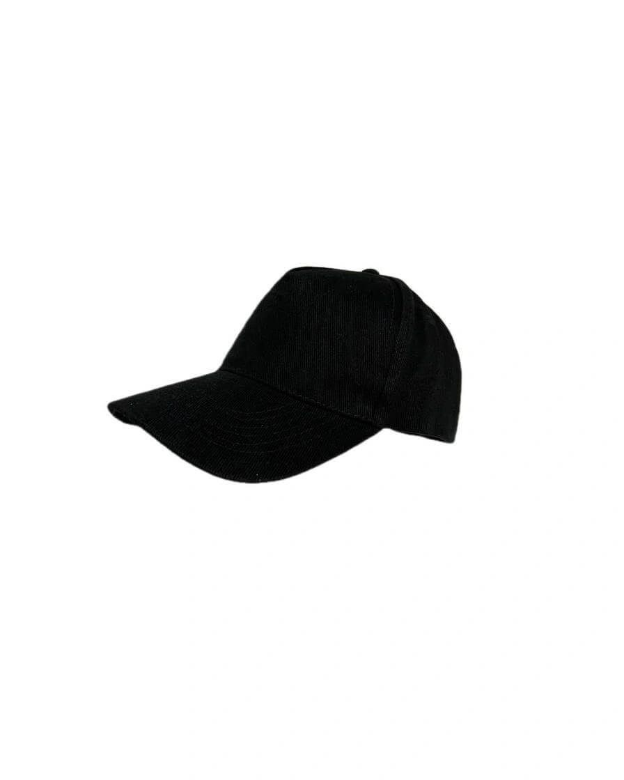 Cebela - NARVA - 5 Panel Heavy Brushed Cotton Cap - Black