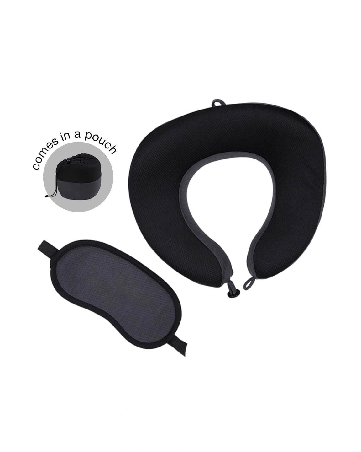 Kefedo - ZABARI - SANTHOME Travel Set (Pillow and Eyemask in Pouch)