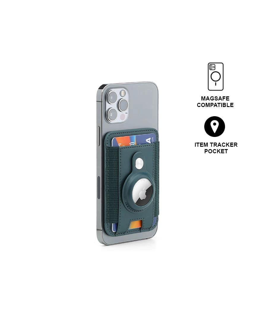 Dabade - MARZ - Santhome® Magnetic Phone Cardholder with Santhome Tag Pocket - Dark Green